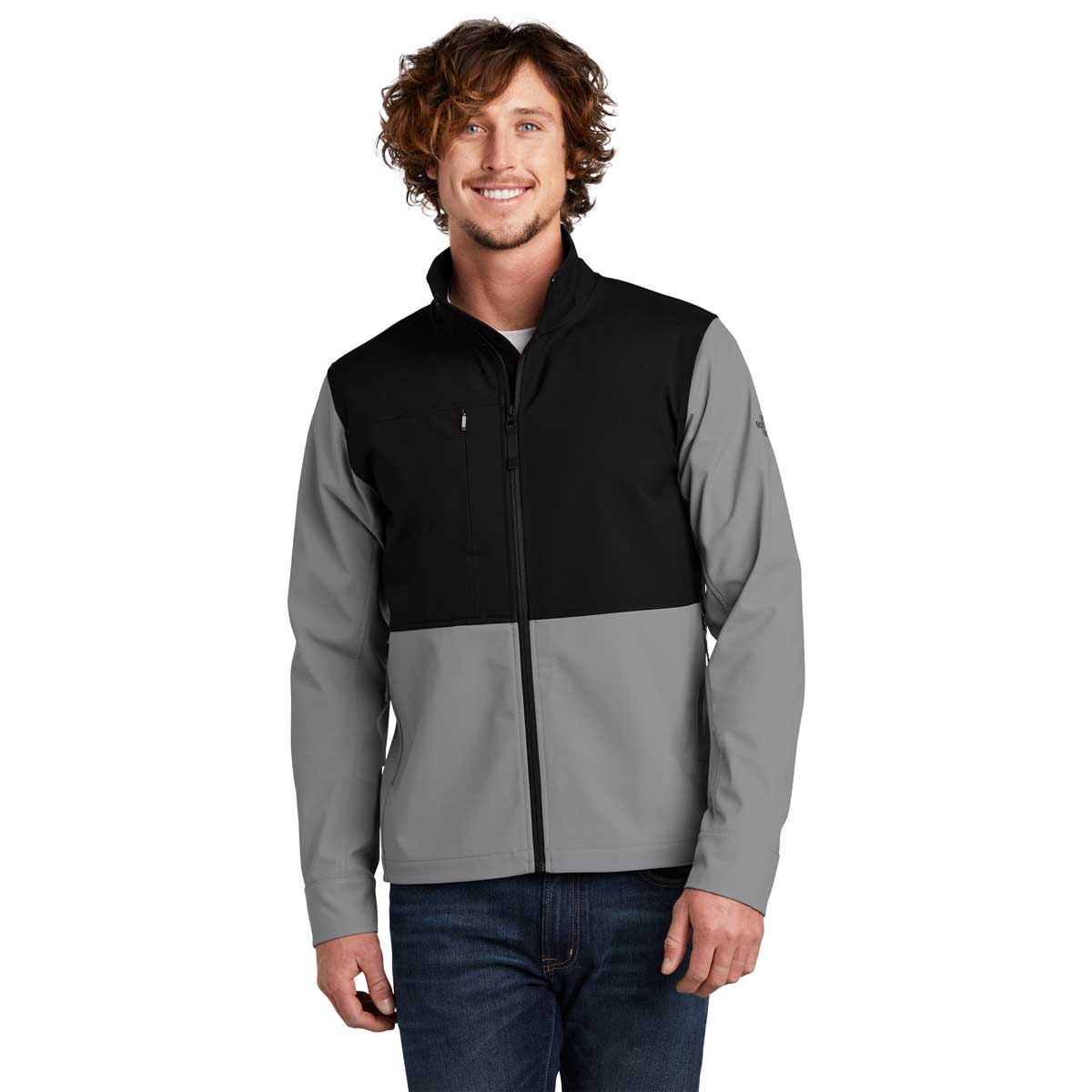 The North Face Men's Mid Grey Castle Rock Softshell Jacket