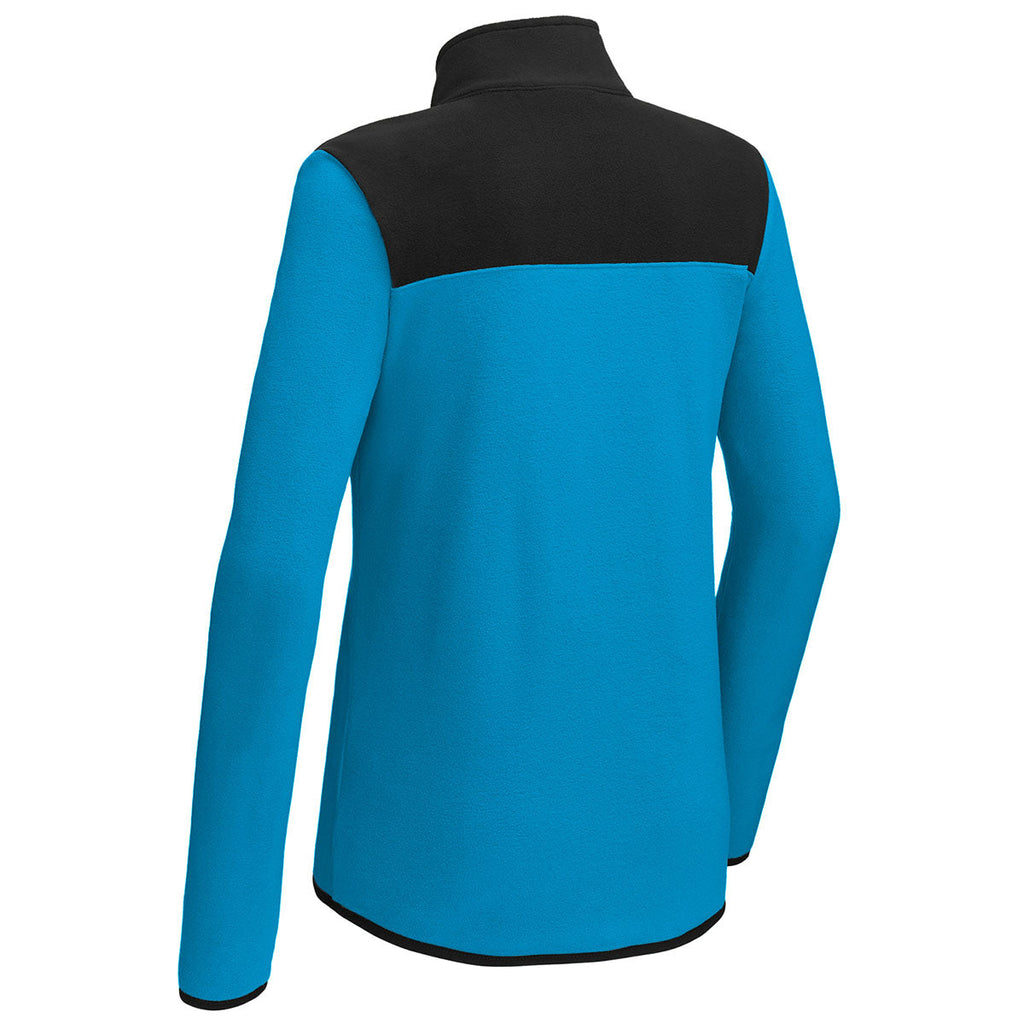 The North Face Women's Hero Blue/TNF Black Glacier 1/4-Zip Fleece