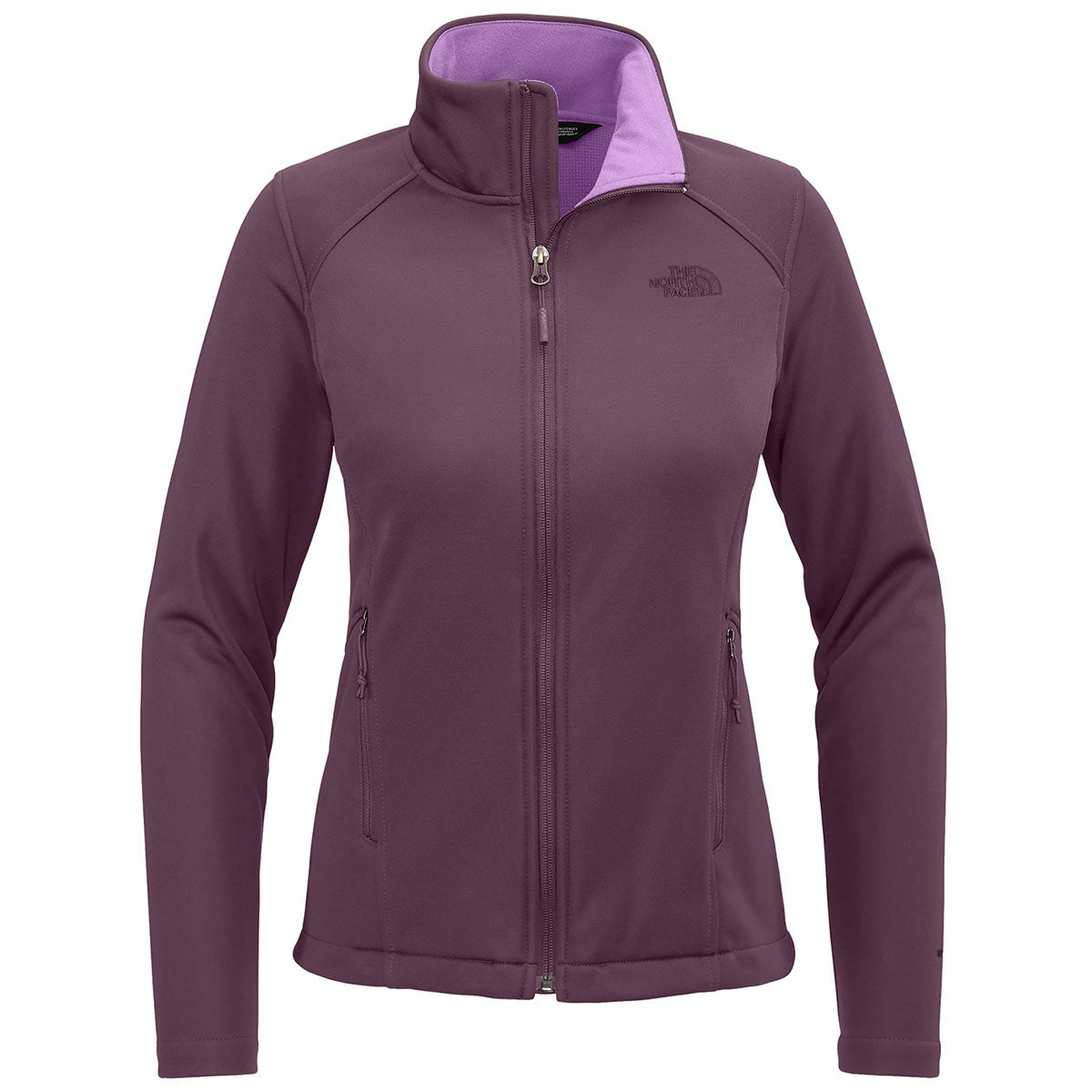 The North Face Women's TNF Blackberry Wine Chest Logo Ridgewall Softshell Jacket