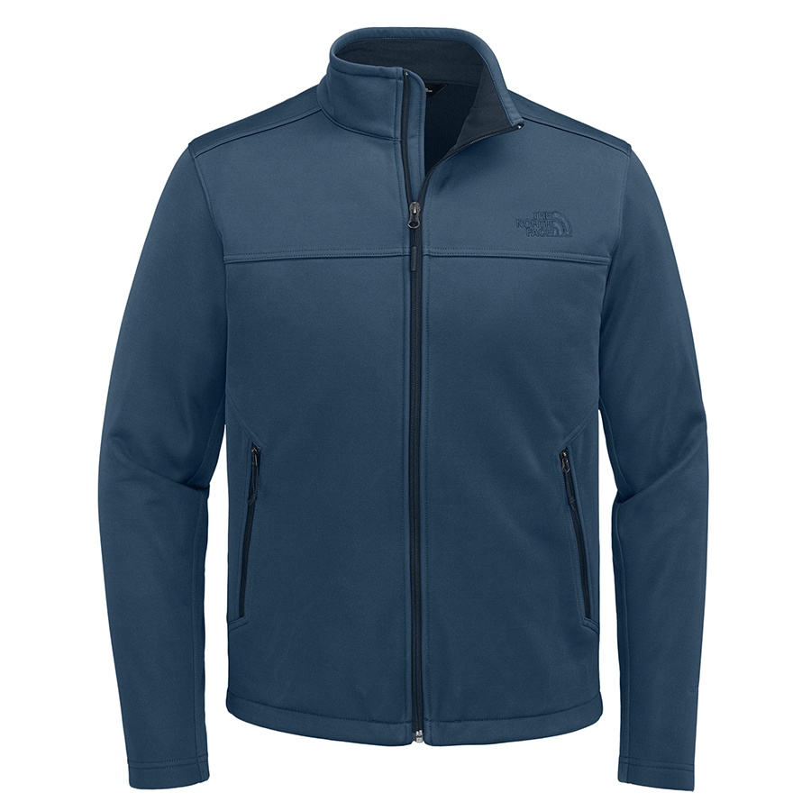 The North Face Men's Shady Blue Chest Logo Ridgewall Softshell Jacket