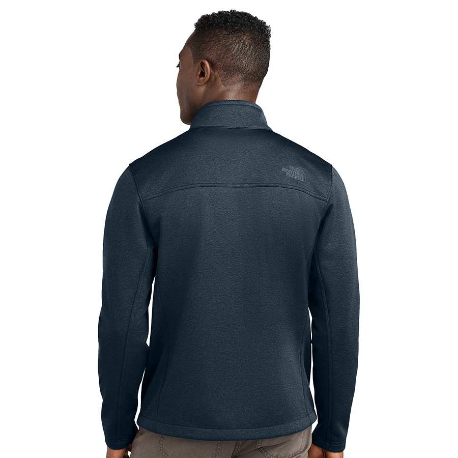 The North Face Men's Urban Navy Heather Chest Logo Ridgewall Softshell Jacket